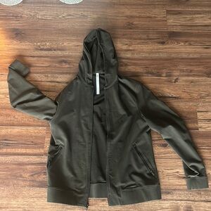 Army Green Zip Up Lululemon Hoodie